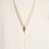 Cardigan con Bottoni Donna Lana Extrafine Sonia  - Rifò Lab Moda circolare made in Italy
Beige Papiro