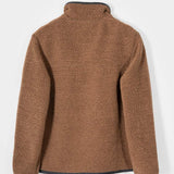 Giacca Pile Donna Teddy Lana Margaret  100% Lana Rigenerata - Rifò Lab Moda circolare made in Italy 
Beige Sughero