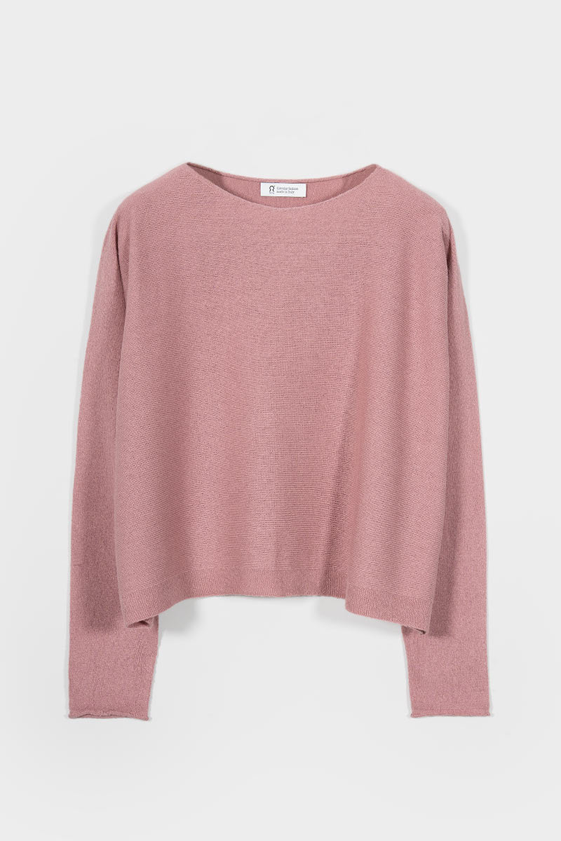 Maglia Seta Donna Daya - Maglia scollo a barca donna seta rigenerata - Rifò moda circolare made in Italy