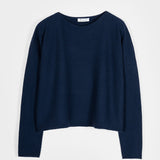 Maglia Scollo a Barca Donna Cashmere Silvia Blu - Rifò