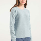 Azzurro Mediterraneo | Maglia Donna Cotone Jeans Rigenerato Rachele