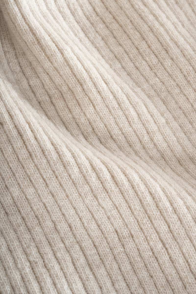 Cardigan con Bottoni Donna Lana Extrafine Sonia  - Rifò Lab Moda circolare made in Italy
Beige Papiro