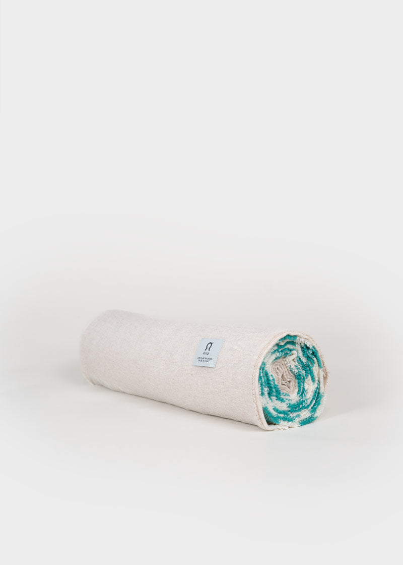 Telo Mare Cotone Rigenerato a righe Aurora - Rifò Lab Moda circolare made in Italy