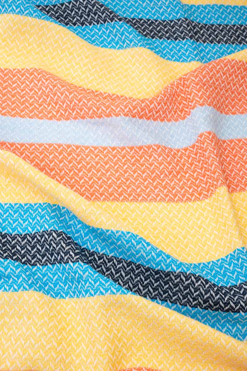 Telo Mare Cotone Rigenerato Libeccio Giallo - Rifò Lab Moda circolare made in Italy