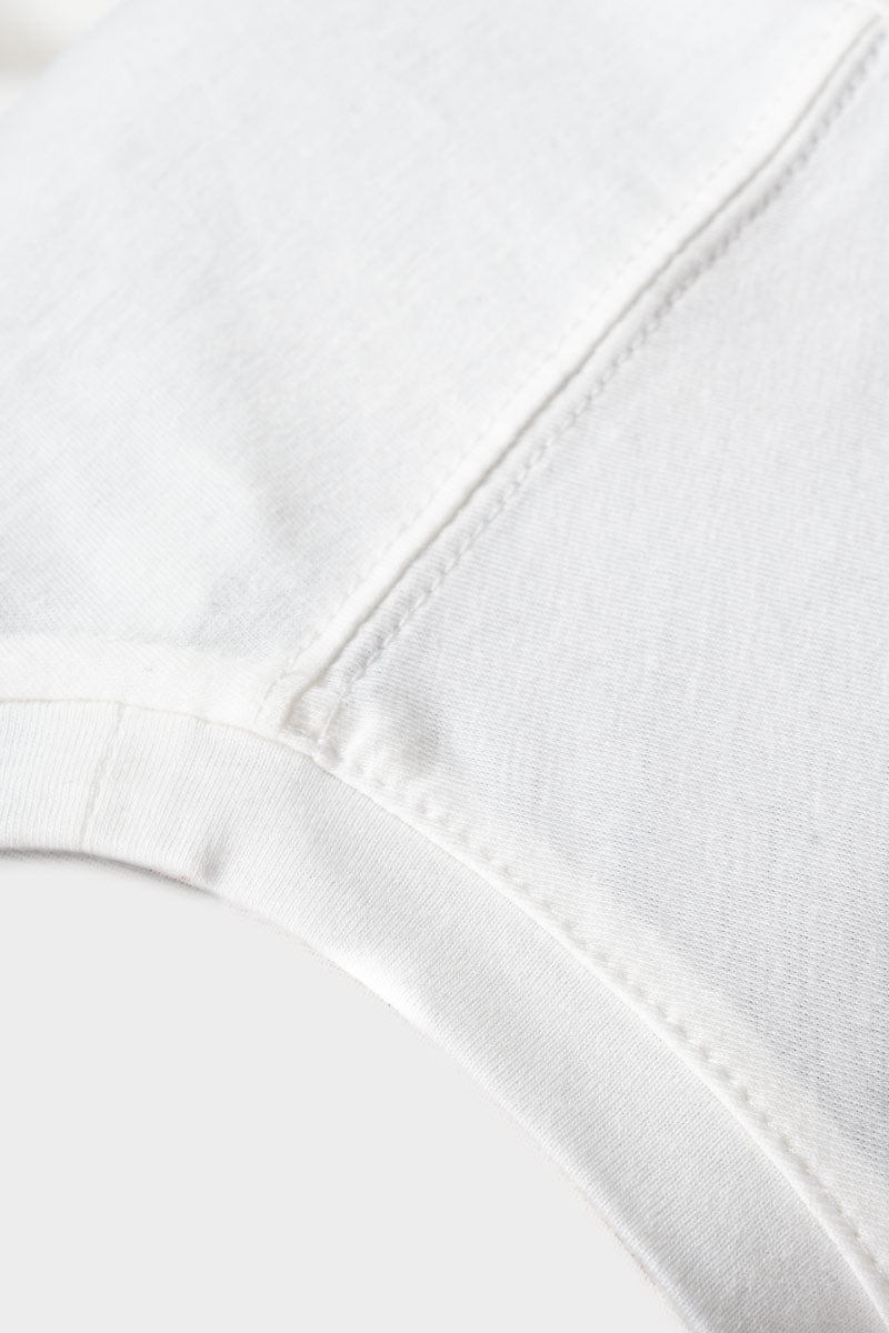 t shirt bianca cotone organico e cotone rigenerato 100% made in Italy