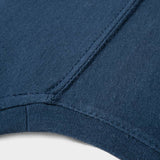 t shirt cotone organico e cotone rigenerato 100% made in Italy blu