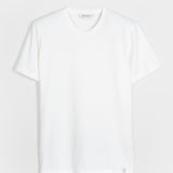 t shirt uomo cotone organico e cotone rigenerato bianca - Elio