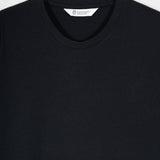 t shirt uomo cotone organico e cotone rigenerato Elio - Nero Corvino