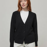 Cardigan con bottoni Donna Cashmere Rigenerato Tosca- Rifò Lab Moda circolare made in Italy 
