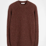 Maglia Girocollo Unisex Cashmere Rigenerato Alfredo Arancio Corten - Rifò Lab Moda circolare made in Italy