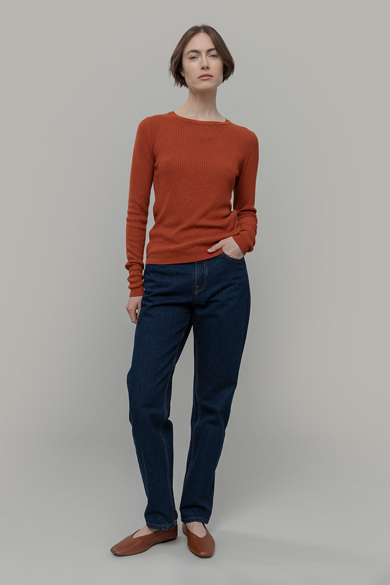 Maglia Girocollo Donna Viscosa Mireia - Rifò Lab Moda circolare made in Italy
