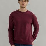 Maglia Girocollo Cashmere Rigenerato Uomo Rosso - Rifò