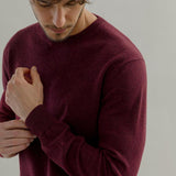 Maglia Girocollo Cashmere Rigenerato Uomo Rosso - Rifò