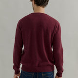 Maglia Girocollo Cashmere Rigenerato Uomo Rosso - Rifò
