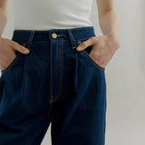 Jeans Wide Leg Donna Cotone Rigenerato Blu Consuelo – Rifò