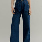 Jeans Wide Leg Donna Cotone Rigenerato Blu Consuelo – Rifò