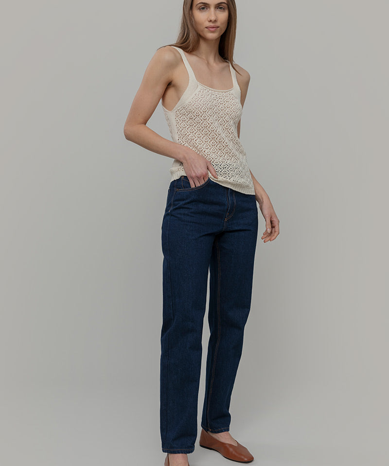 Tank Top Crochet Cotone Riciclato Donna Marilù - Rifò Lab Moda circolare made in Italy